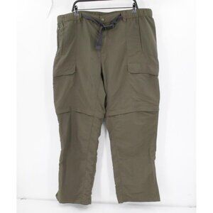North Face Pants Mens 2XL L31 Cargo Outdoors Hiking Convertible Climbing Green